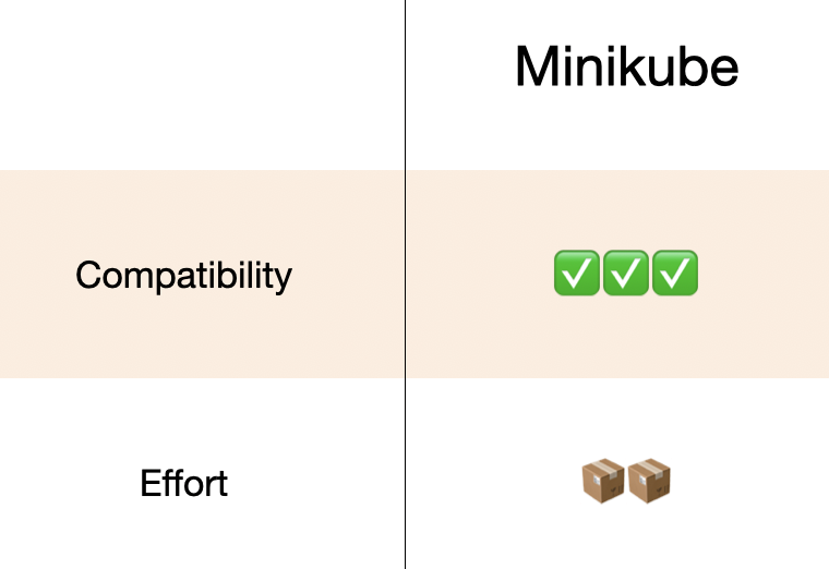Minikube's results